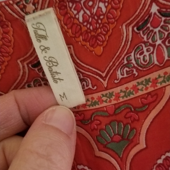 Tulle & Batiste Jamawar Gown Scarlet Red - Picture 5 of 8